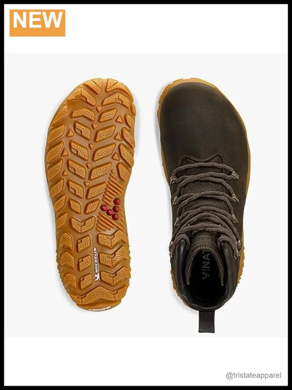 Vivobarefoot Leather Hiking Boots Ankle-High Barefoot Outdoor Women's